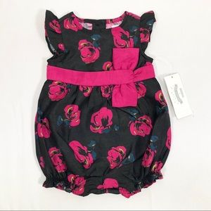 Gymboree Dressed Up Floral Romper One Piece 3-6 Mo
